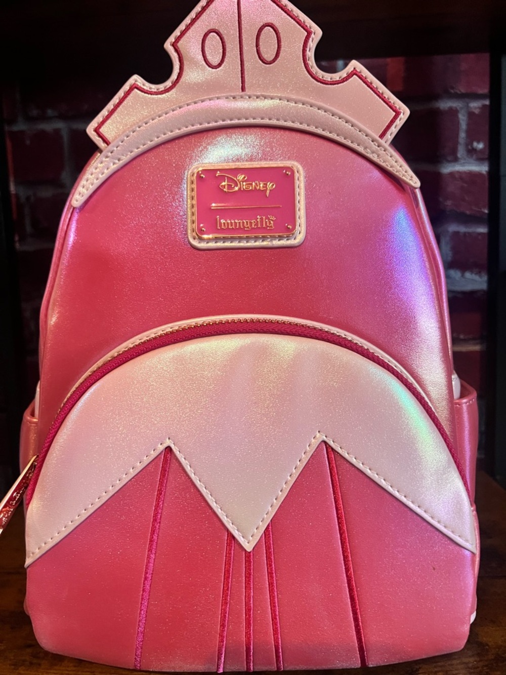 Loungefly Iridescent Disney Aurora Cosplay Mini Backpack